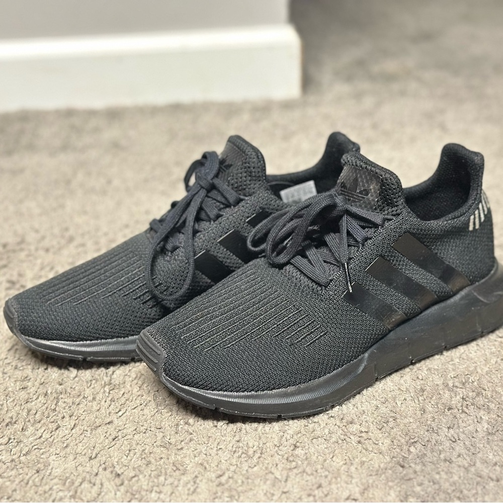 Adidas Black Sneakers | SWIFT RUN 1.0 SHOES